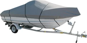 Тент транспортировочный (Оксфорд 600) на лодку Волжанка 51 Фиш черный